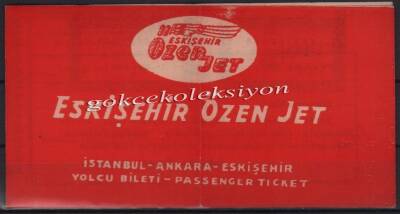 Eskişehir Özen Jet 1966Yılı Otobüs Bileti PYB2953 - 1