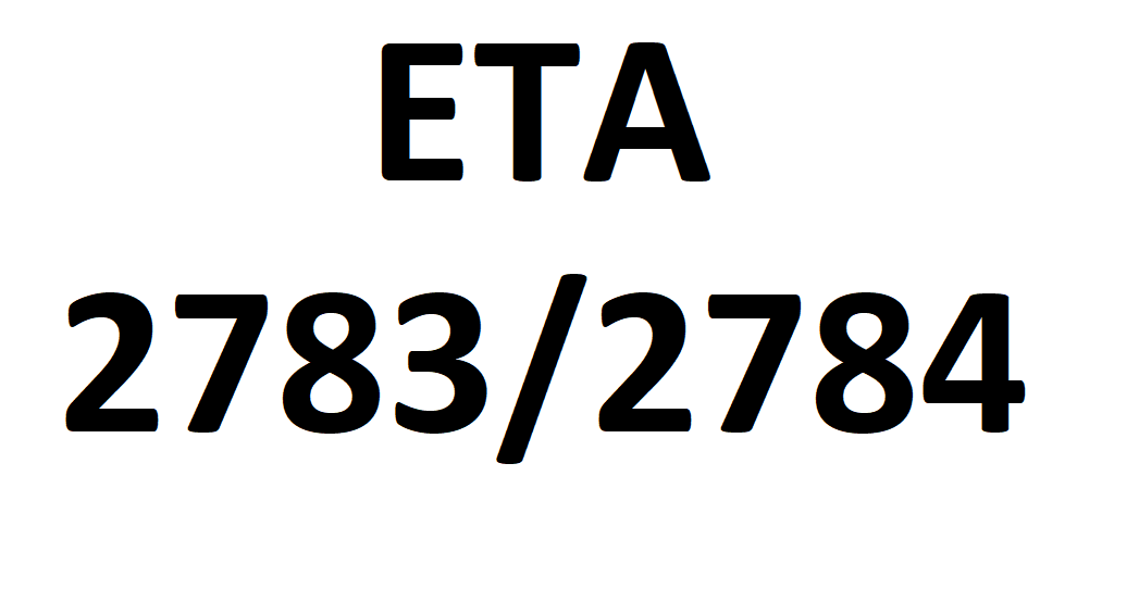 ETA 2783 / 2784 Yeni Kullanılmamış Saat Parçaları EBY265 - 19