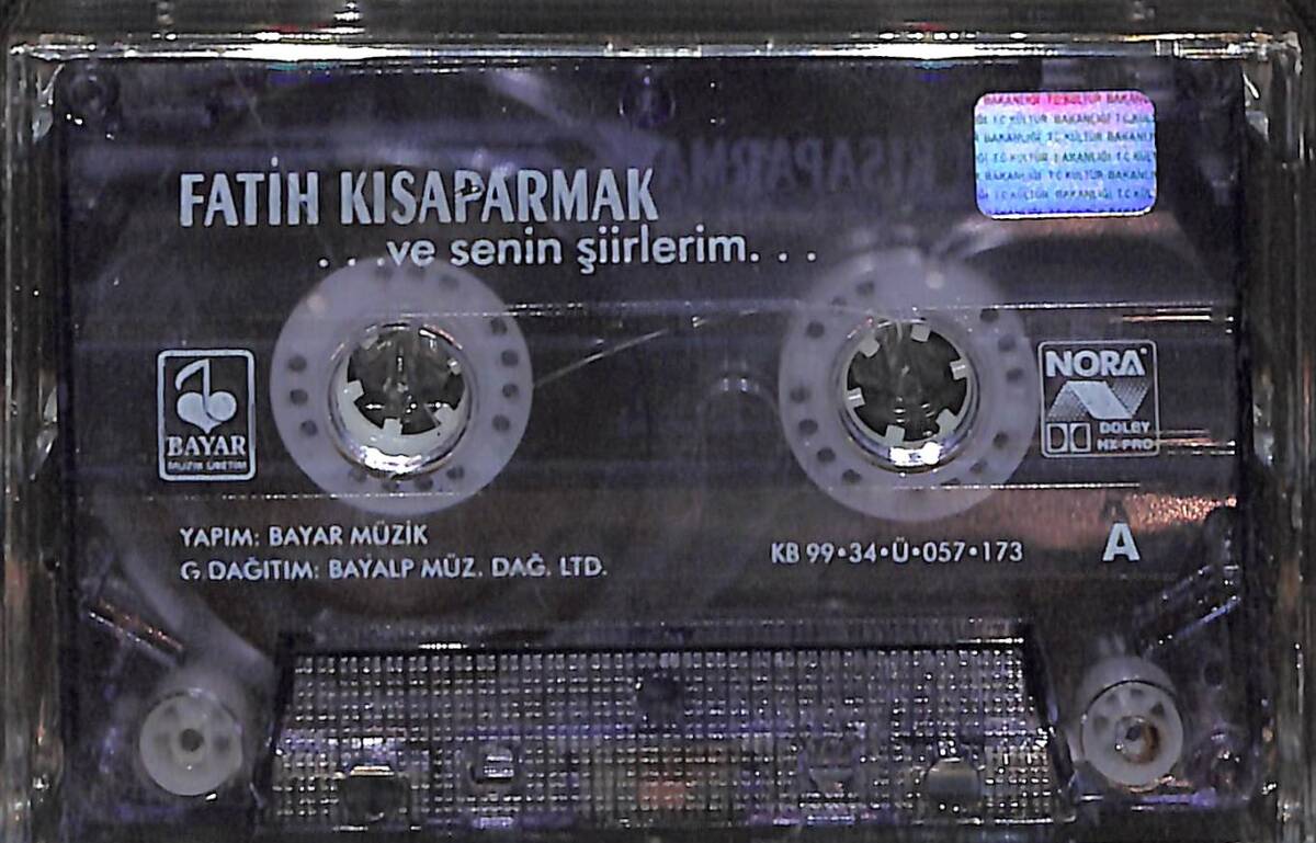 Fatih Kısaparmak - Ve Senin Şiirlerim Kaset (İkinci El) KST26194 - 1