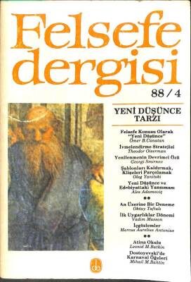 Felsefe Dergisi 884 Yeni Düşünce Tarzı KTP2020 - 1