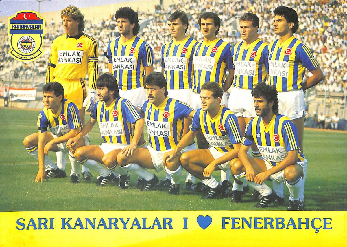 Fener 1989-1990 Takım Kadrosu (Orta Boy) KRT22407 - 1