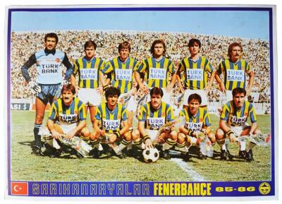 Fenerbahçe 1985-86 Kadrosu Dev Boy *70x50 cm* KRT7086 - 1