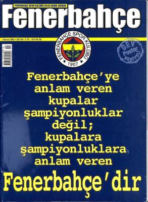 FENERBAHÇE Dergisi 1 Haziran 2006 Sayı 40 KTP2998 - 1