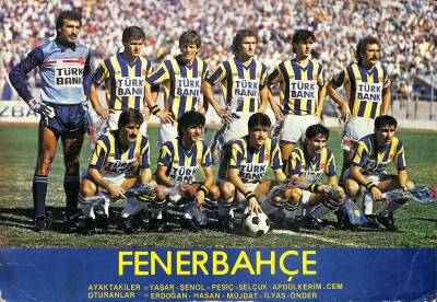 Fenerbahçe Oyuncu Kadrosu Büyük Boy Kartpostal KRT18818 - 1