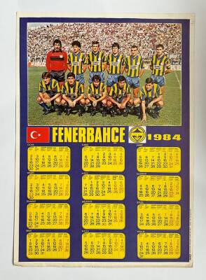 Fenerbahçe Oyuncu Kadrosu Ve 1984 Takvimi Kartpostal KRT11156 - 1