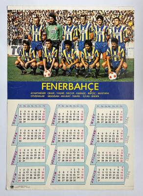 Fenerbahçe Oyuncu Kadrosu Ve 1984 Takvimi Kartpostal KRT11157 - 1