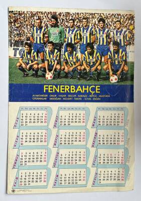 Fenerbahçe Oyuncu Kadrosu Ve 1984 Takvimi Kartpostal KRT19437 - 1