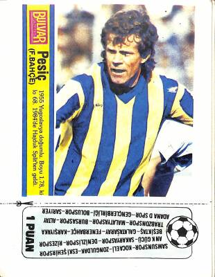 Fenerbahçe Pesiç Kartpostal (Küçük Boy) KRT19838 - 1