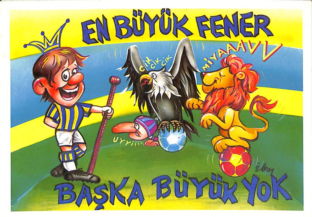 Fenerbahçe Temalı Kartpostal (Küçük Boy) KRT21658 - 1