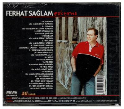 Ferhat Sağlam - Çaktırma CD Müzik CD229 - 8