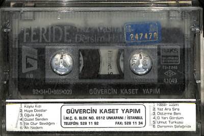 FERİDE - YAZ ARA SIRA DERSİM HALAYI Kaset KST22205 - 2