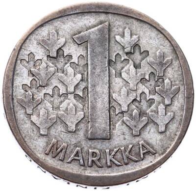 Finlandiya 1 Markka 1965 Gümüş ÇÇT YMP10369 - 1