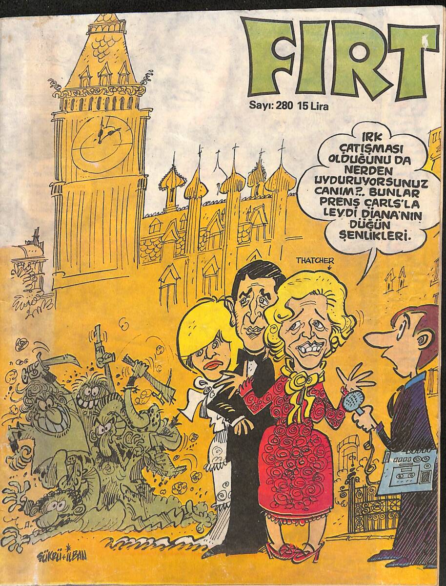 Fırt Mizah Dergisi 21 Temmuz 1981 Sayı : 280 NDR87735 - 1