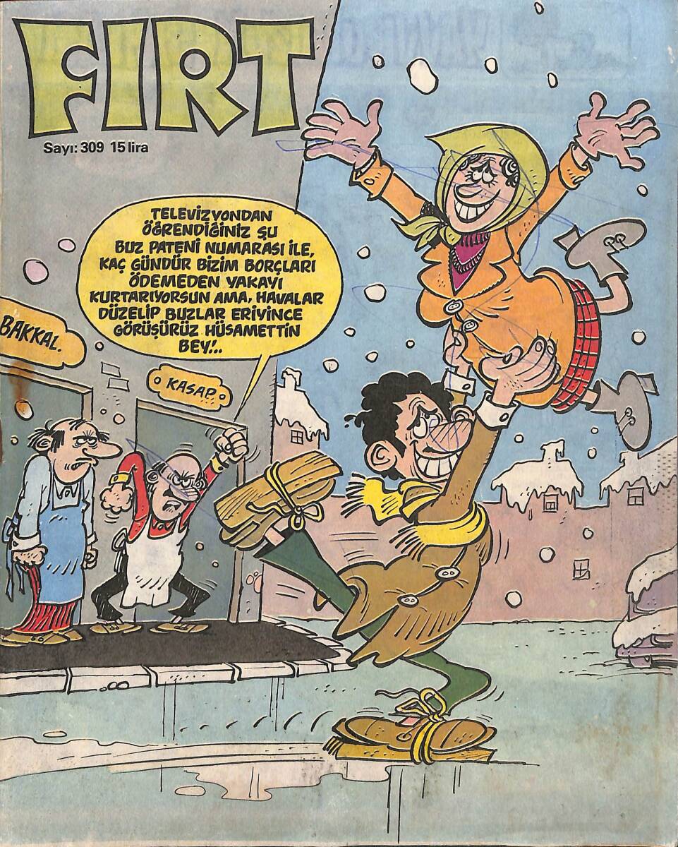 Fırt Mizah Dergisi 9 Şubat 1982 Sayı : 309 NDR87732 - 1