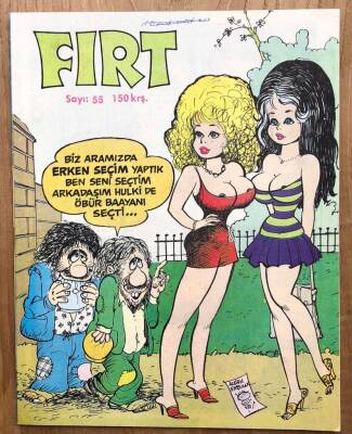 Fırt Mizah Dergisi Sayı 55 150 Kuruş 29 Mart 1977 - 1