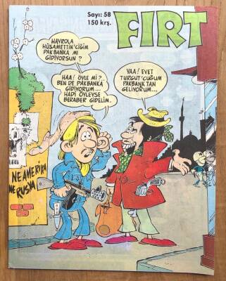 Fırt Mizah Dergisi Sayı 58 150 Kuruş 19 Nisan1977 - 1