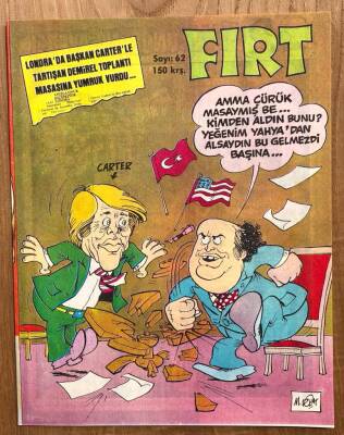 Fırt Mizah Dergisi Sayı 62 150 Kuruş 17 Mayıs 1977 - 1