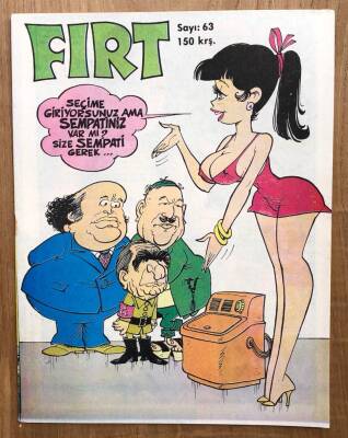 Fırt Mizah Dergisi Sayı 63 150 Kuruş 24 Mayıs 1977 - 1