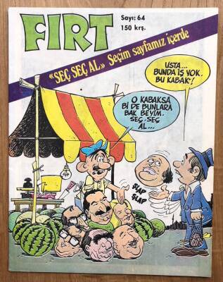 Fırt Mizah Dergisi Sayı 64 150 Kuruş 31 Mayıs 1977 - 1