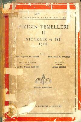 Fiziğin Temelleri II Sıcaklık Ve Isı Işık KTP2034 - 1