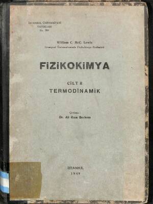 Fizikokimya Cilt II Termodinamik KTP2128 - 1