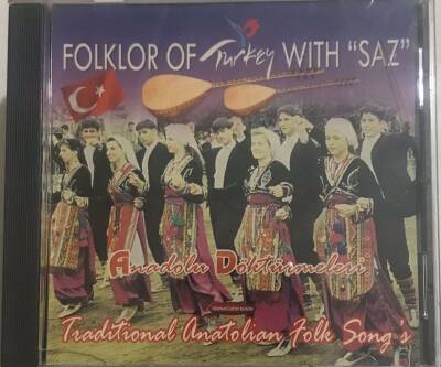 Folklor Of Turkey With Saz *Anadolu Döktürmeleri * ( İkinci El ) CD Müzik CD2513 - 1