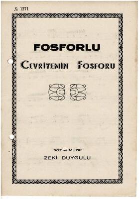 Fosforlu - Cevriyemin Fosforu Nota Kitapçığı EFM1962 - 1