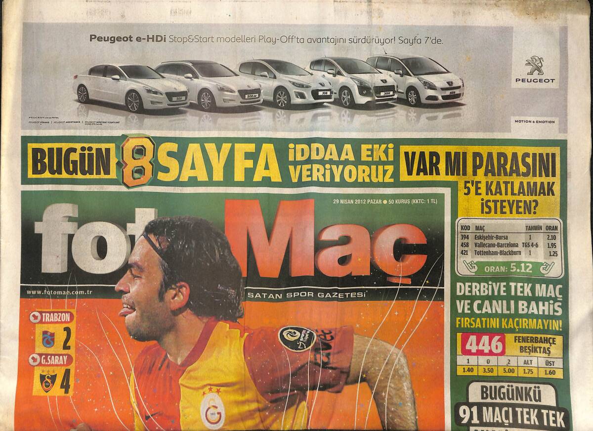 Foto Maç Gazetesi 29 Nisan 2012 - Ronaldo Dünyalı Selçuk Uzaylı - Fenerbahçe Şampiyonluk Yolunda Beşiktaş'ı Konuk Ediyor GZ153799 - 1