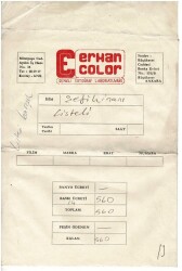 FOTOĞRAFÇILIK -Erhan Color Renkli Fotoğraf Laboratuvarı Fotoğraf Zarfı EFM2021 - 1