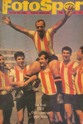 Fotospor Haftalık Spor Dergisi 5 Ağustos 1968 Sayı 100 - Gol Kralı Fevzi, Cevdet Sunay, Anadol Reklamları NDR85964 - 1