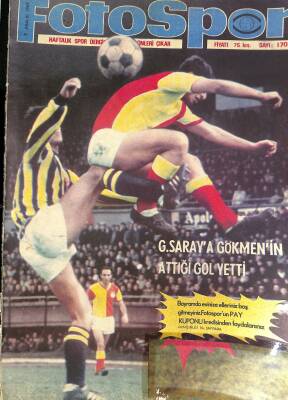 Fotospor Haftalık Spor Dergisi 9 Aralık 1969 Sayı 170 - Galatasaraylı Gökmen, Fenerbahçe, Denizlispor, Karagümrük NDR86044 - 1