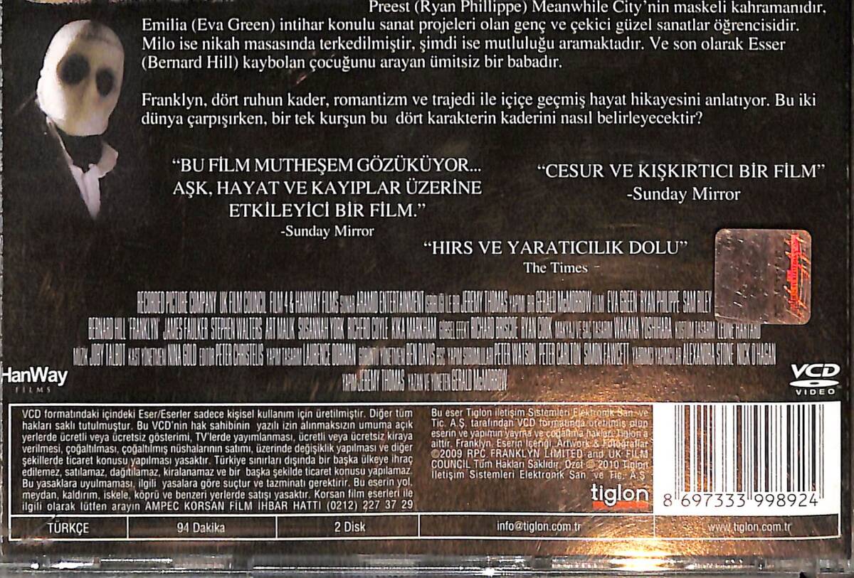 Franklyn VCD Film (İkinci El) VCD25759 - 2