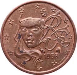 Fransa 1 Euro Cent 1999 ÇÇT YMP5206 - 2