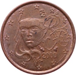 Fransa 1 Euro Cent 2000 ÇÇT YMP5211 - 2