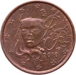 Fransa 1 Euro Cent 2010 ÇÇT YMP5207 - 2