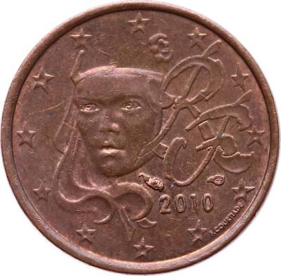 Fransa 1 Euro Cent 2010 ÇÇT YMP5207 - 2