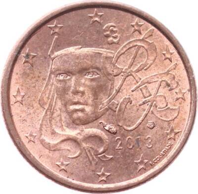 Fransa 1 Euro Cent 2013 ÇÇT YMP8542 - 2