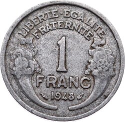 Fransa 1 Frank 1948 Temiz+ YMP6516 - 1