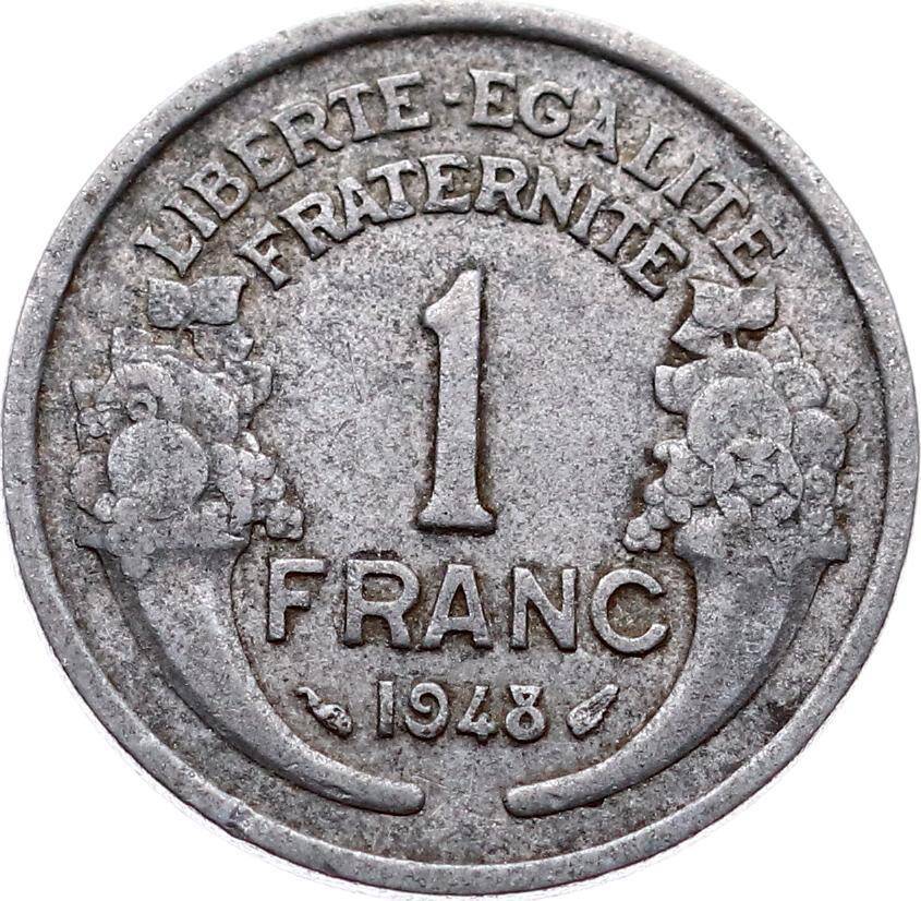 Fransa 1 Frank 1948 Temiz+ YMP6516 - 1