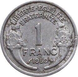 Fransa 1 Frank 1959 ÇT YMP1314 - 1