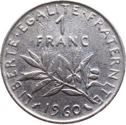 Fransa 1 Frank 1960 ÇT YMP4443 - 1