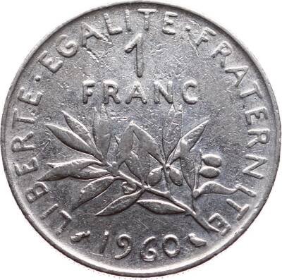 Fransa 1 Frank 1960 ÇT YMP4443 - 1