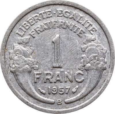 Fransa 1 Frank (B) 1957 ÇT YMP1313 - 1