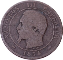 Fransa 10 Centimes 1854 Haliyle *Napoleon III* YMP10810 - 1