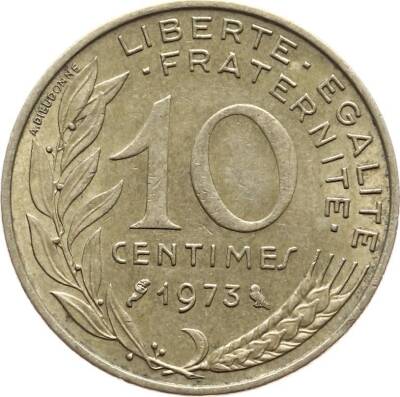 Fransa 10 Centimes 1973 ÇÇT YMP360 - 1