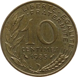 Fransa 10 Centimes 1985 ÇÇT YMP3370 - 1