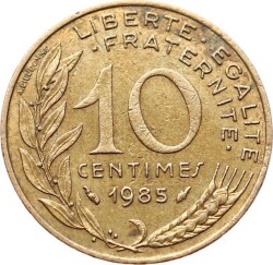 Fransa 10 Centimes 1985 ÇT+ YMP6570 - 1