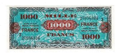 Fransa 1000 Frank 1945 ÇAÇİL YKP7361 - 1