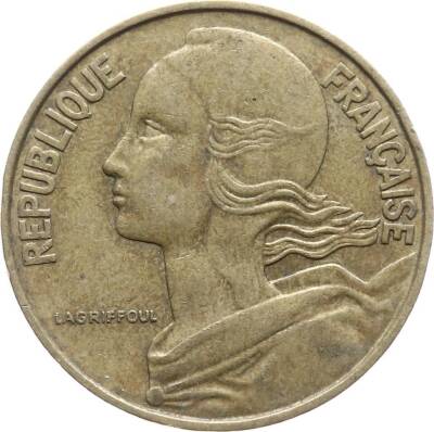 Fransa 20 Centimes 1963 Temiz YMP316 - 2