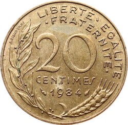 Fransa 20 Centimes 1984 ÇT+ YMP6560 - 1